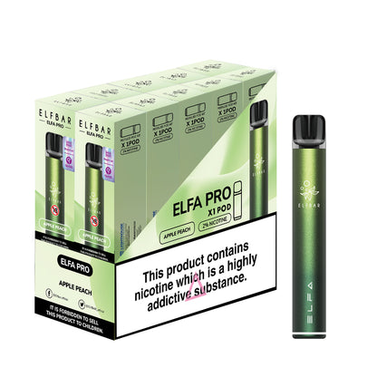 Arora Green | ELFA Prefilled POD Kit,Complete with Apple Peachstarter POD