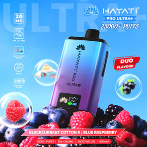  Blackcurrant Cotton K/ Blue Raspberry Hayati Pro Ultra 25000 | 5 Vapes disposable vape