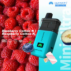  Blueberry Straw' Menthol / Blueberry Raspberry Menthol Hayati Pro Ultra 1500 Puffs disposable vape