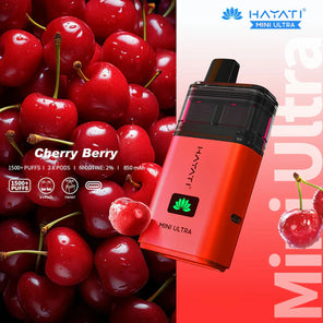  Cherry Ice / Peach Mango Hayati Pro Ultra 1500 Puffs disposable vape