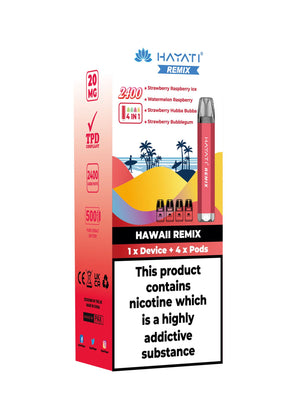 Ibiza Remix Hayati disposable vape sweet fruity flavour