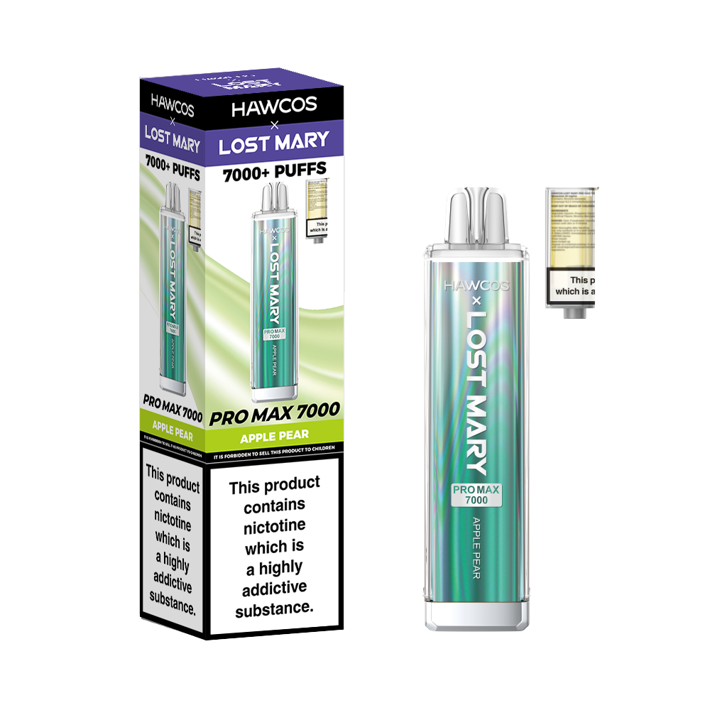 Lost Mary Hawkcos 7000 puffs Apple Pear disposable vape