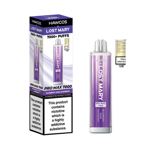Lost Mary Hawkcos 7000 puffs Blueberry Sour Raspberry disposable vape
