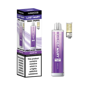 Lost Mary Hawkcos 7000 puffs Grape Ice disposable vape