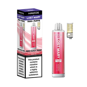 Lost Mary Hawkcos 7000 puffs Strawberry Raspberry Cherry Ice disposable vape