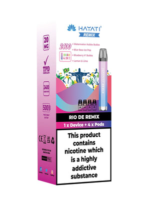 Miami Remix Hayati disposable vape cool tropical flavour