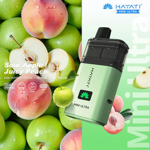  Sour Apple / Juicy Peach Hayati Pro Ultra 1500 Puffs disposable vape
