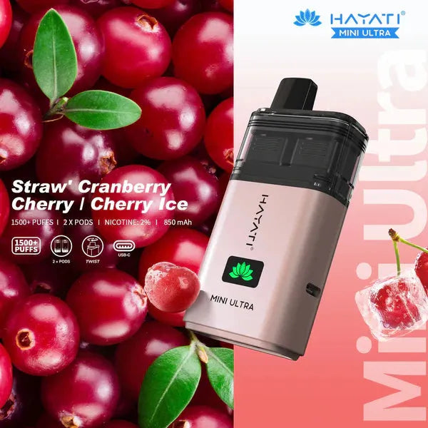 Strawberry Raspberry Ice 1500 Puffs disposable vape