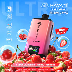  Strawberry Cranberry Cherry/ Cherry Ice Hayati Pro Ultra 25000 | 5 Vapes disposable vape