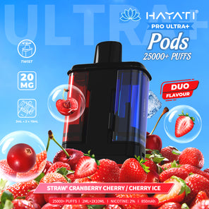  Straw Cranberry Cherry/ Cherry Ice disposable vape