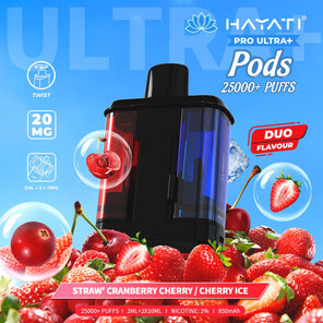  Straw Cranberry Cherry/ Cherry Ice disposable vape