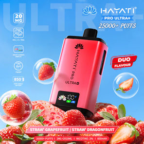  Straw Grapefruit/ Straw Dragonfruit Hayati Pro Ultra 25000 | 5 Vapes disposable vape