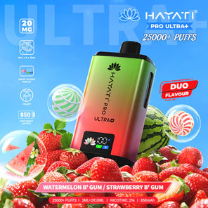  Watermelon B`gum/ Strawberry B`gum Hayati Pro Ultra 25000 | 5 Vapes disposable vape