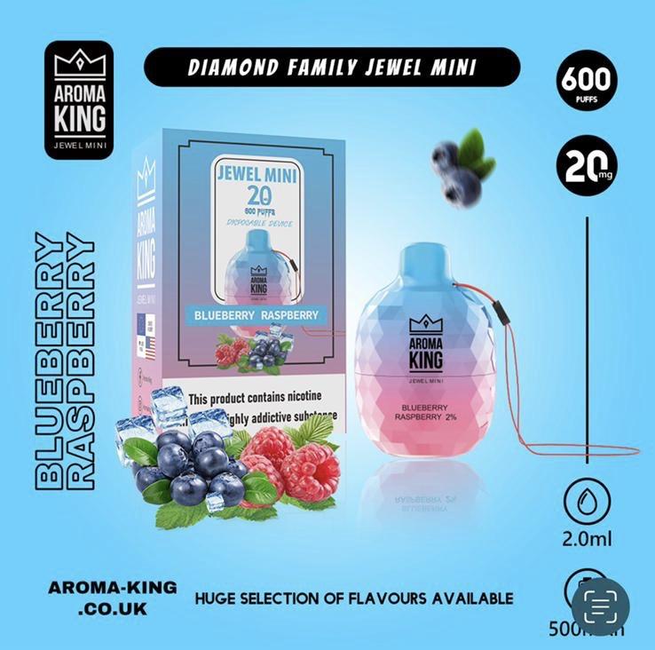 Blueberry Raspberry Jewel Mini Box med 10 stk